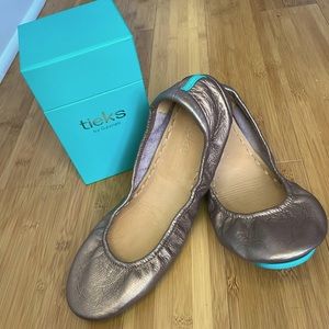Metallic Bronze Tieks Size 10